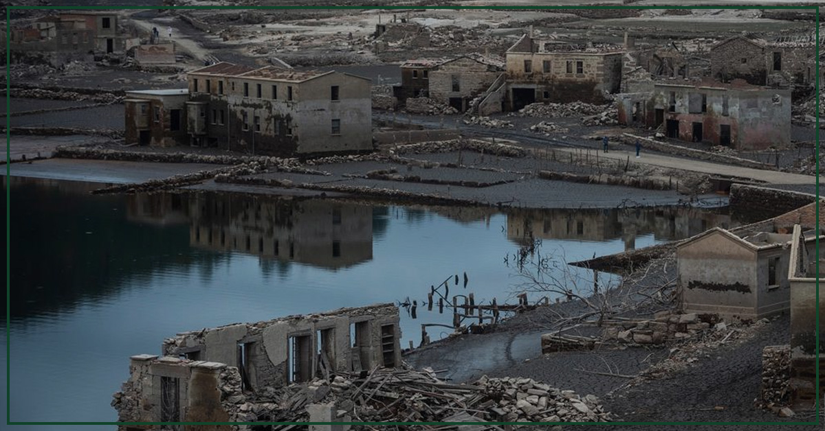 Ghost Village in Spain emerges after a major drought