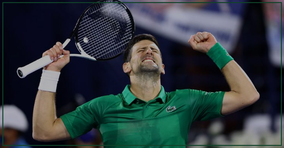 Novak Djokovic wins his first match of 2022 at Dubai Tennis Championships