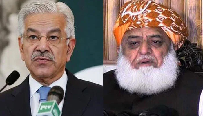 Khawaja Asif Accuses Fazlur Rehman